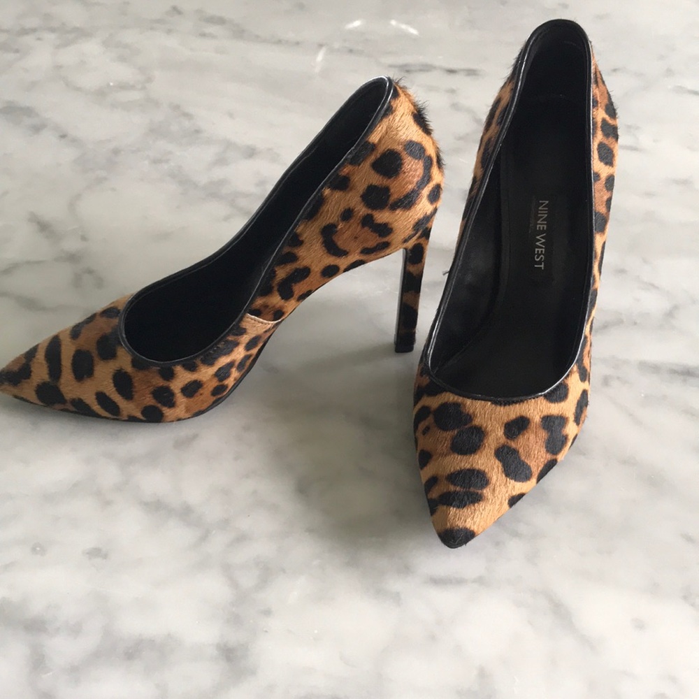 Cheetah Nine West Heels
